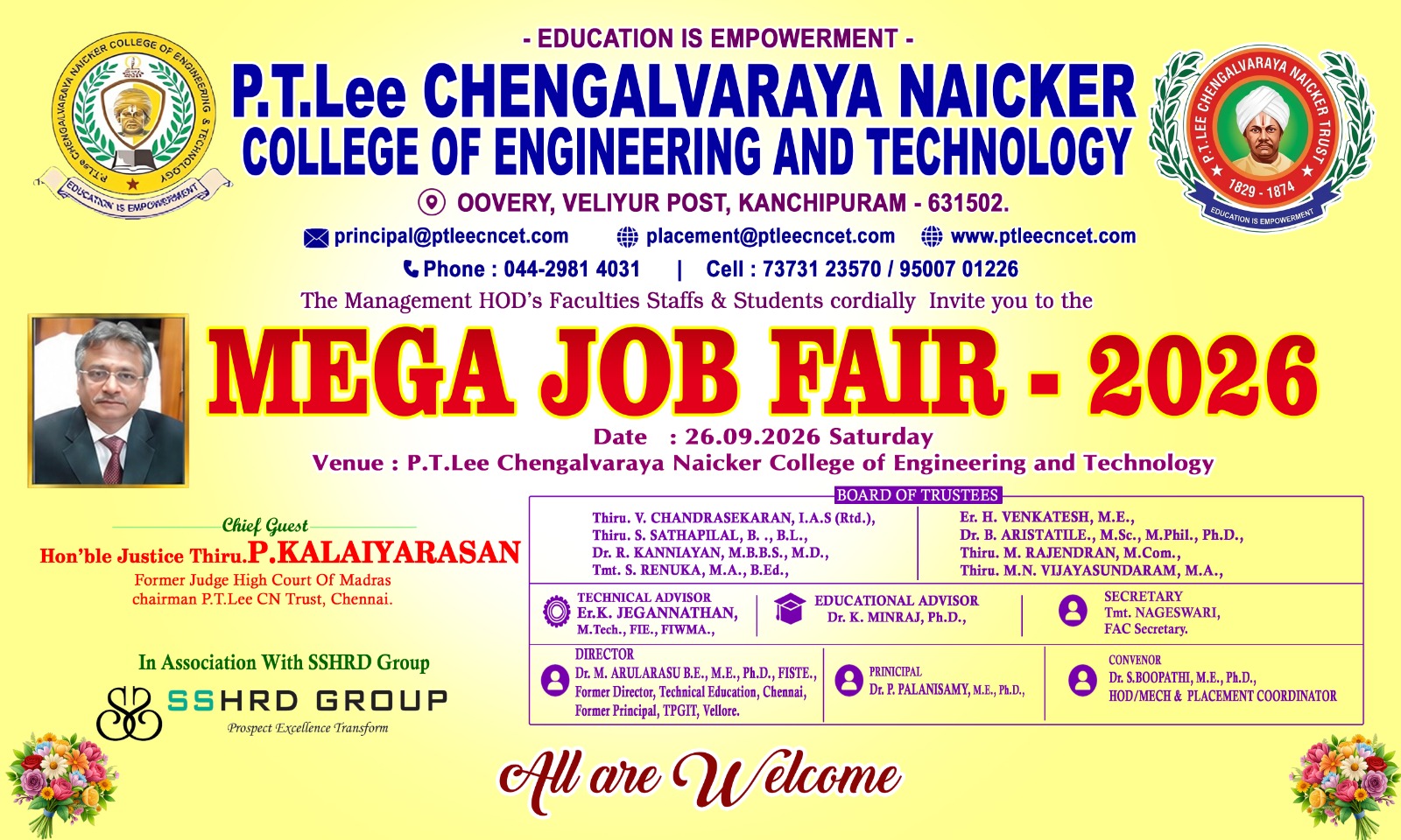 Placement Cell  invites to all 